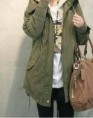 GREEN- BLACK JACKET